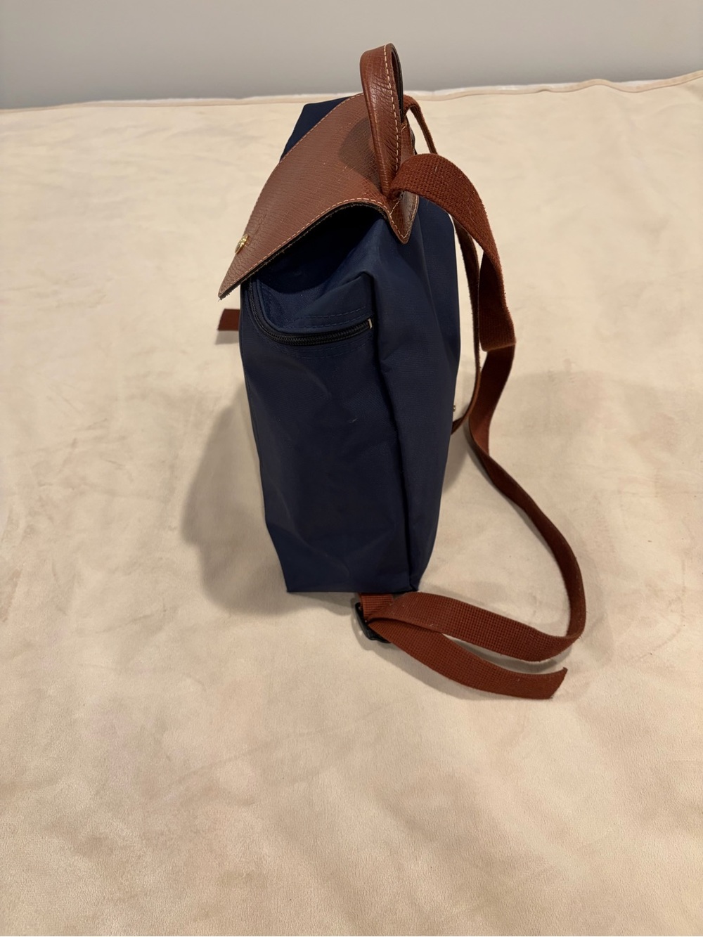 Longchamp Mini Navy Backpack - Picture 3 of 6